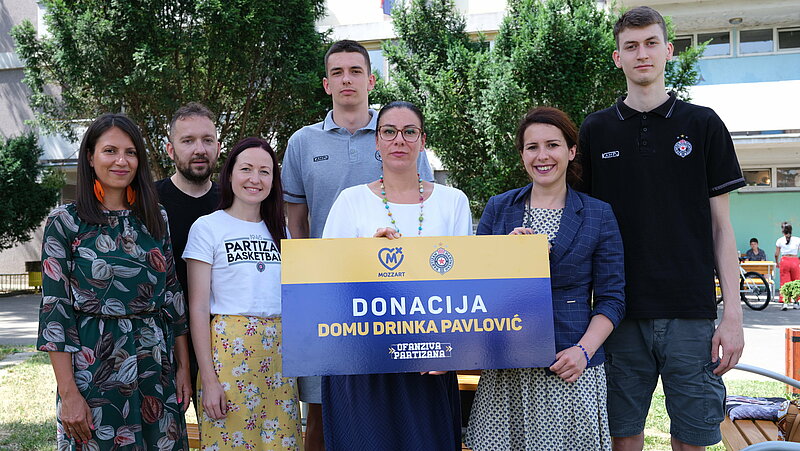 TEAM GAME FOR HUMANITY - BC PARTIZAN AND MOZZART HELPED THE CENTER FOR CHILDREN AND YOUTH “DRINKA PAVLOVIĆ”